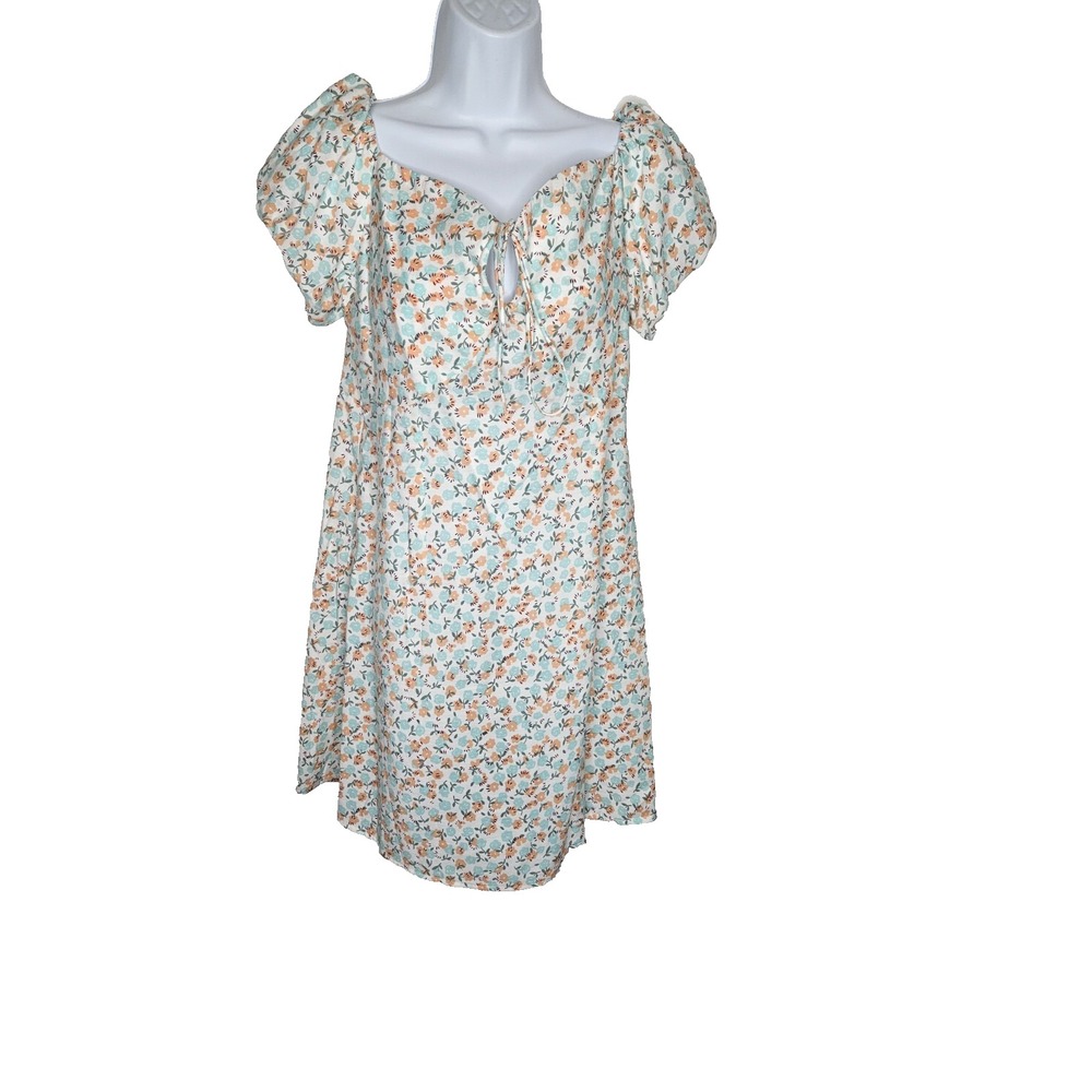 cider Plus Size XLFloral Midi Dress‎ Boho Cottagecore Short Sleeve Spring NWT